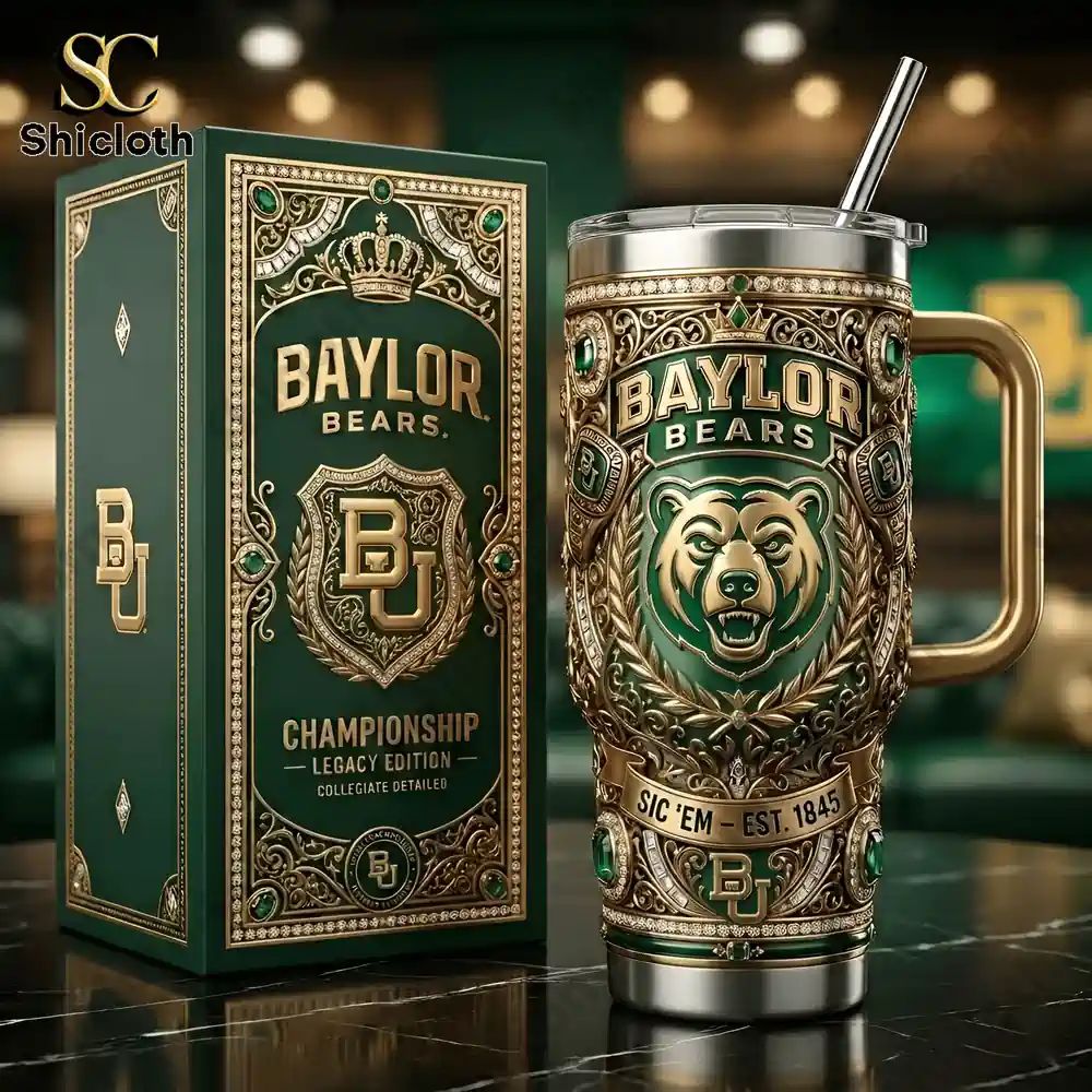 Baylor Bears Championship Legacy Luxury 40oz Tumbler - Adult & Kids T-Shirts, Sweatshirts & Hoodies apparel design preview 1