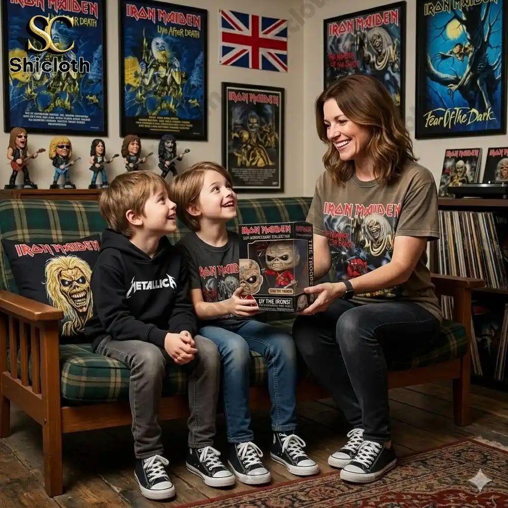 The Trooper Iron Maiden 50th Anniversary Pop! Figure - Adult & Kids T-Shirts, Sweatshirts & Hoodies apparel design preview 1