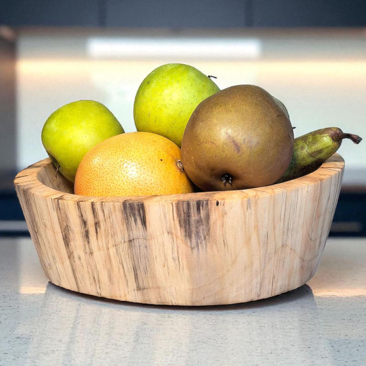 Rustic Spalted Birch Serving Bowl Unique Natural - Adult & Kids T-Shirts, Sweatshirts & Hoodies apparel design preview 1