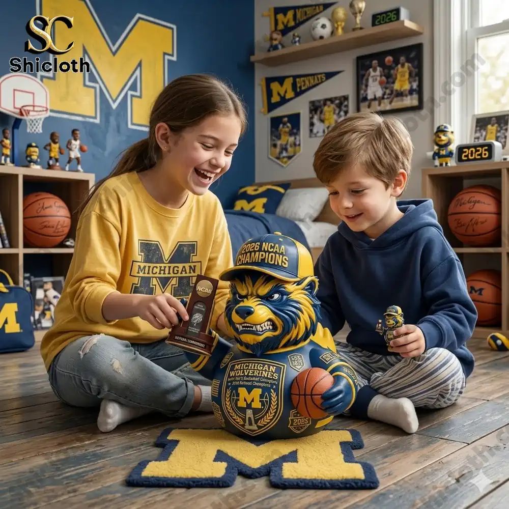 Michigan Wolverines 2026 NCAA Basketball National - Adult & Kids T-Shirts, Sweatshirts & Hoodies apparel design preview 1