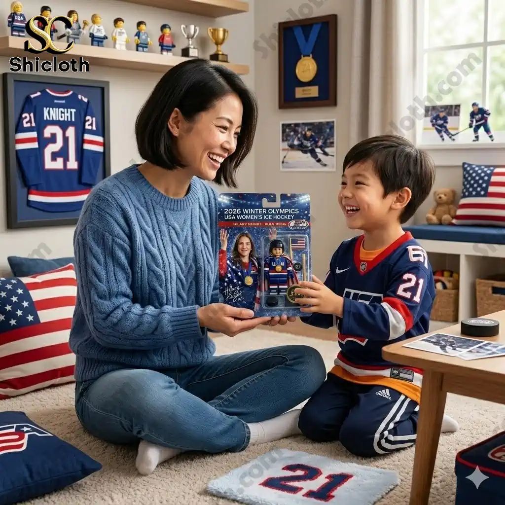 Hilary Knight 2026 Gold Medal Edition USA Ice Hockey - Adult & Kids T-Shirts, Sweatshirts & Hoodies apparel design preview 1