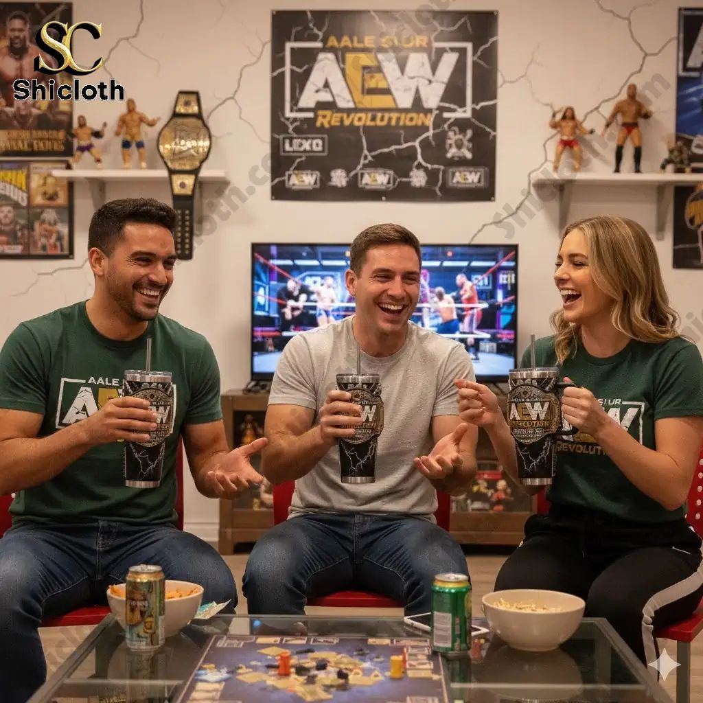 Aale Siur AEW Revolution Unleash The Fury Tumbler - Adult & Kids T-Shirts, Sweatshirts & Hoodies apparel design preview 1