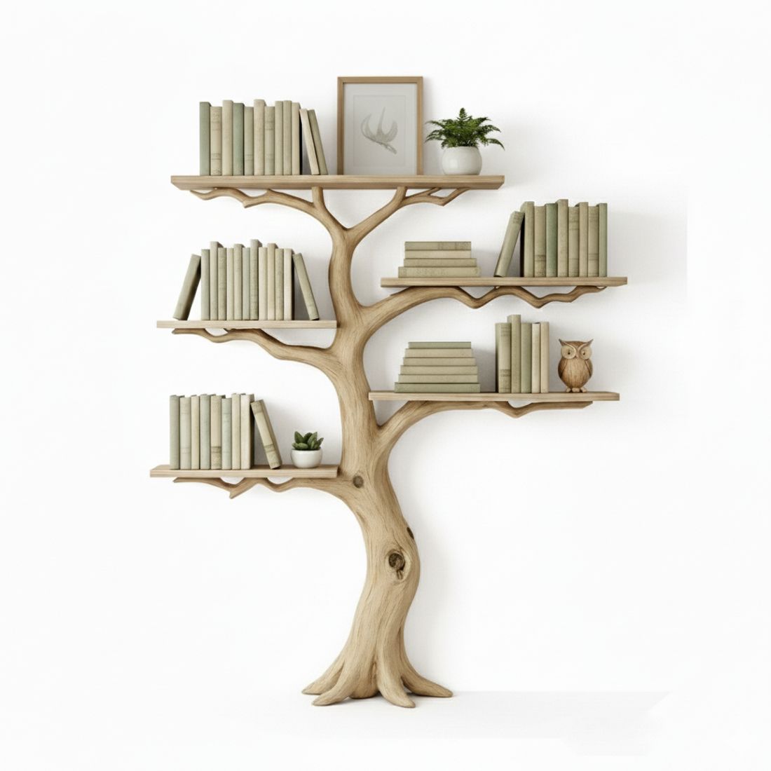 Handcrafted Floating Tree Bookshelf - Adult & Kids T-Shirts, Sweatshirts & Hoodies apparel design preview 1