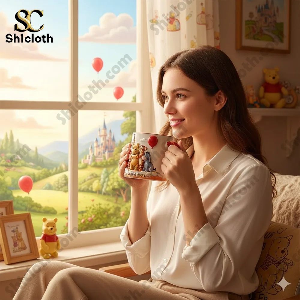 The Pooh 100Th Anniversary Mug - Adult & Kids T-Shirts, Sweatshirts & Hoodies apparel design preview 1