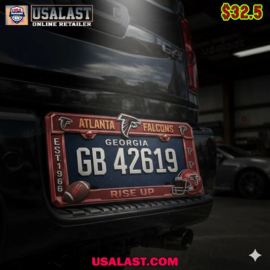 Atlanta Falcons Limited Edition License Plate Frame - Adult & Kids T-Shirts, Sweatshirts & Hoodies apparel design preview 1