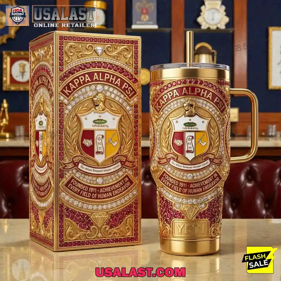 Kappa Alpha Psi 40oz Tumbler With Handle - Adult & Kids T-Shirts, Sweatshirts & Hoodies apparel design preview 1