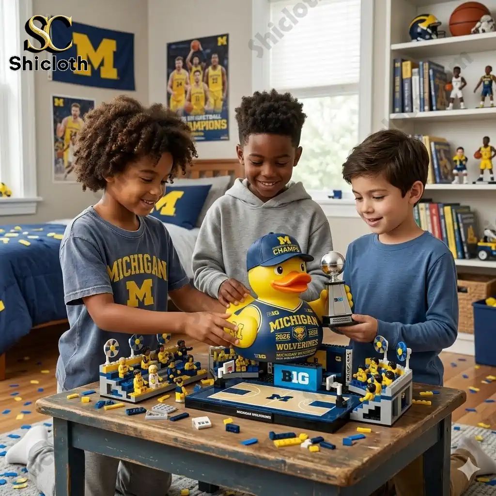 Michigan Wolverines 2026 B1G Regular Season Champs - Adult & Kids T-Shirts, Sweatshirts & Hoodies apparel design preview 1