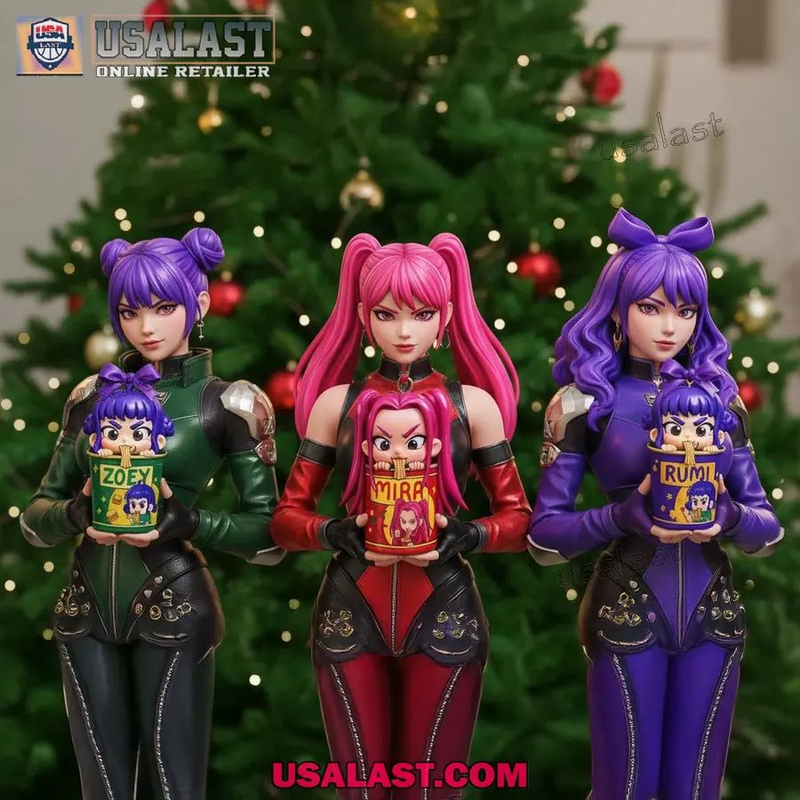 Kpop Demon Hunters Ramen Cup Christmas Ornaments - Adult & Kids T-Shirts, Sweatshirts & Hoodies apparel design preview 1