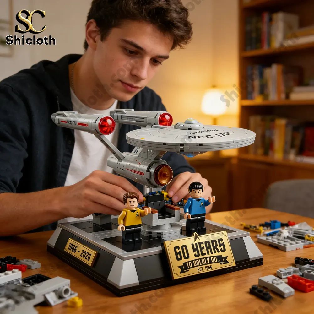 Galaxy Starship Building Set Sci-Fi Spaceship Model - Adult & Kids T-Shirts, Sweatshirts & Hoodies apparel design preview 1