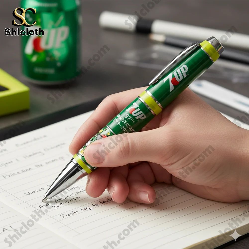 7UP 97th Anniversary Commemorative Pen - Adult & Kids T-Shirts, Sweatshirts & Hoodies apparel design preview 1