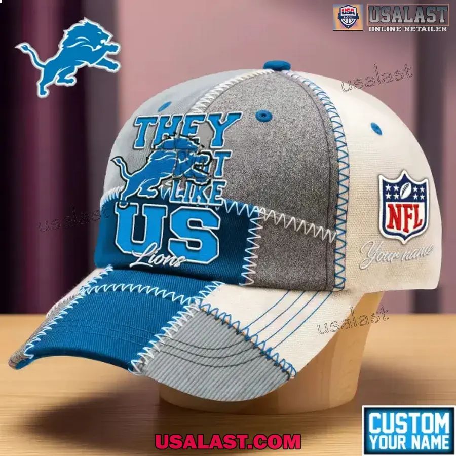 Detroit Lions They Not Like Us Personalized Cap - Adult & Kids T-Shirts, Sweatshirts & Hoodies apparel design preview 1