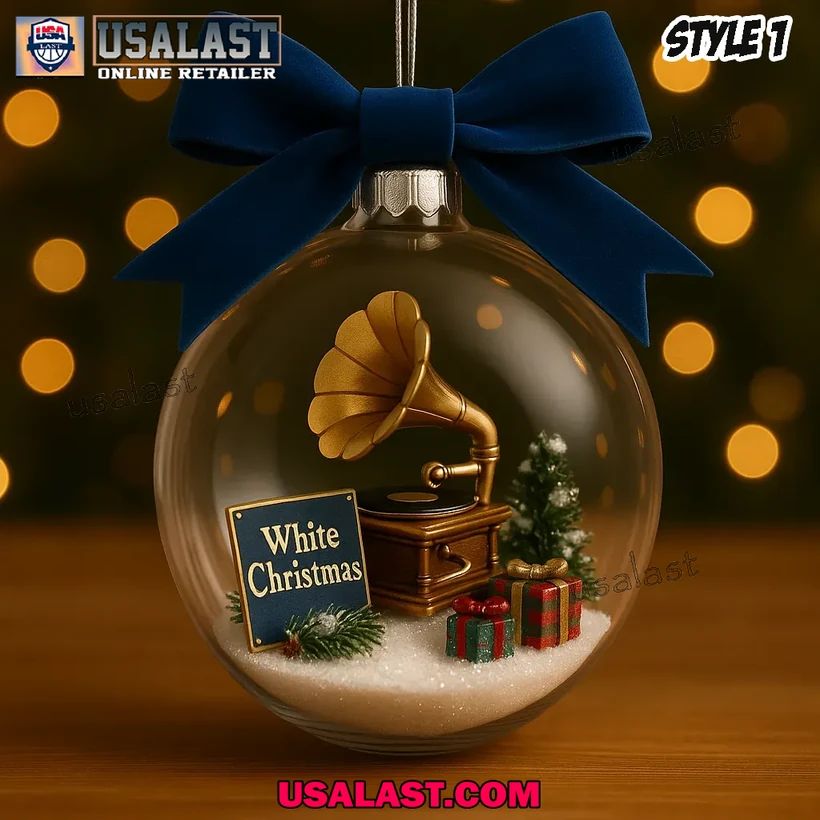 White Christmas Film Globe Ornament 2025 - Adult & Kids T-Shirts, Sweatshirts & Hoodies apparel design preview 1