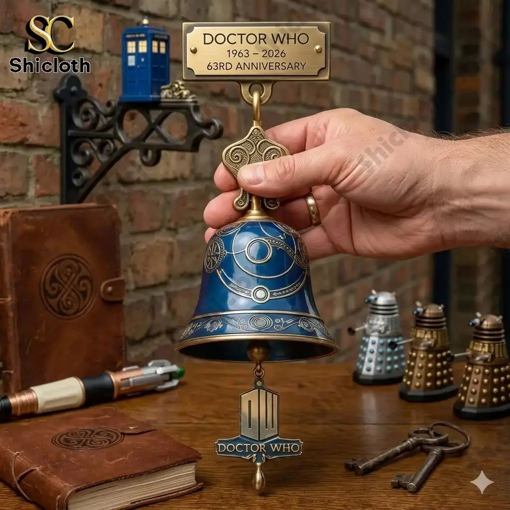 Doctor Who 63rd Anniversary Wall Bell - Adult & Kids T-Shirts, Sweatshirts & Hoodies apparel design preview 1