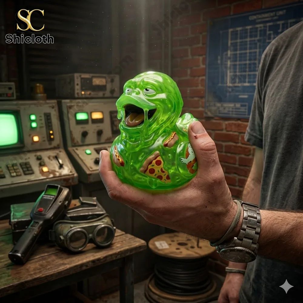 Slimer Chaos Ghostbusters Edition Duck - Adult & Kids T-Shirts, Sweatshirts & Hoodies apparel design preview 1