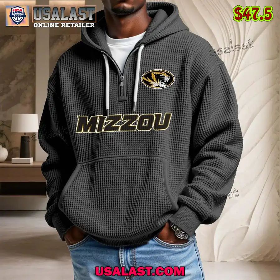 Missouri Tigers Waffle Half Zip - Adult & Kids T-Shirts, Sweatshirts & Hoodies apparel design preview 1