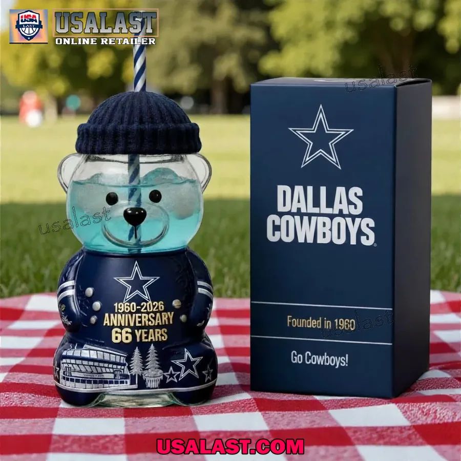 Dallas Cowboys 66th Anniversary Collectible Bear - Adult & Kids T-Shirts, Sweatshirts & Hoodies apparel design preview 1