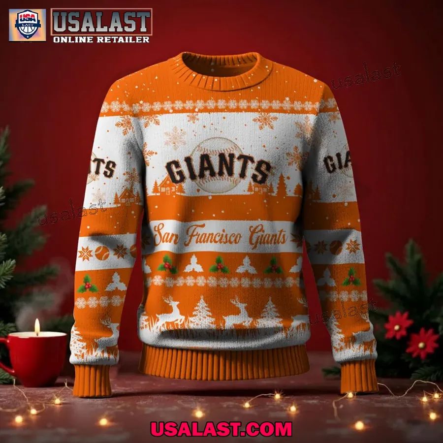 San Francisco Giants Ugly Christmas Sweater Jumper - Adult & Kids T-Shirts, Sweatshirts & Hoodies apparel design preview 1