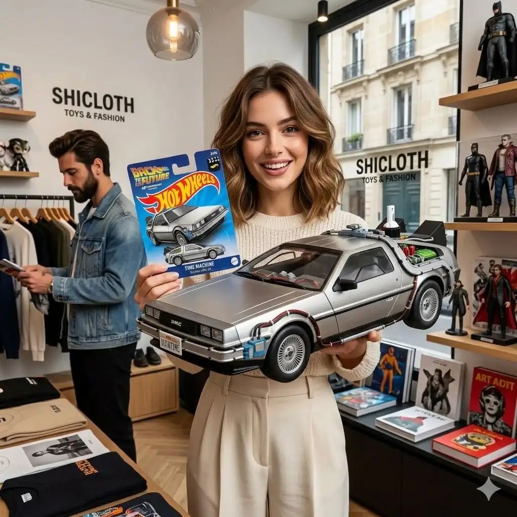Wheels Back to the Future DeLorean Limited Toy - Adult & Kids T-Shirts, Sweatshirts & Hoodies apparel design preview 1