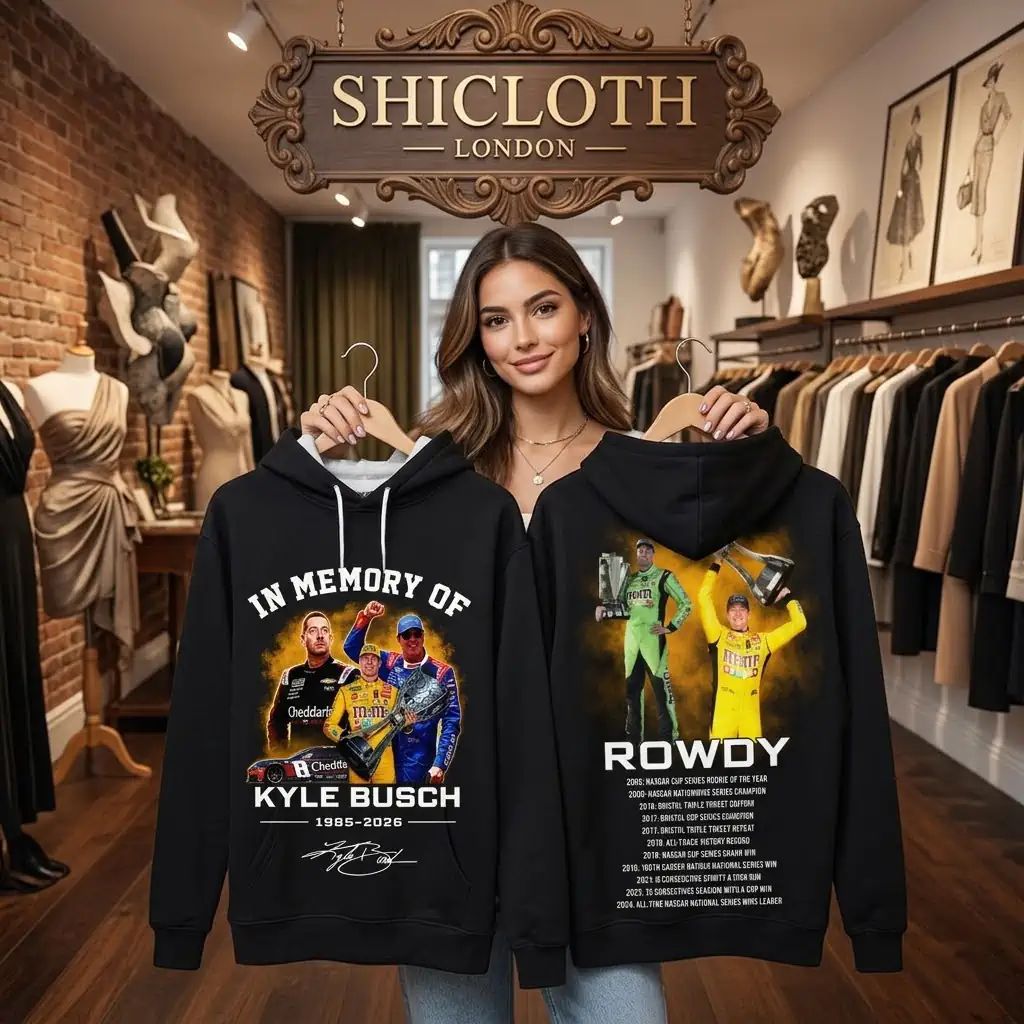 In Memory Of Kyle Busch Forever Rowdy Legends Never - Adult & Kids T-Shirts, Sweatshirts & Hoodies apparel design preview 1