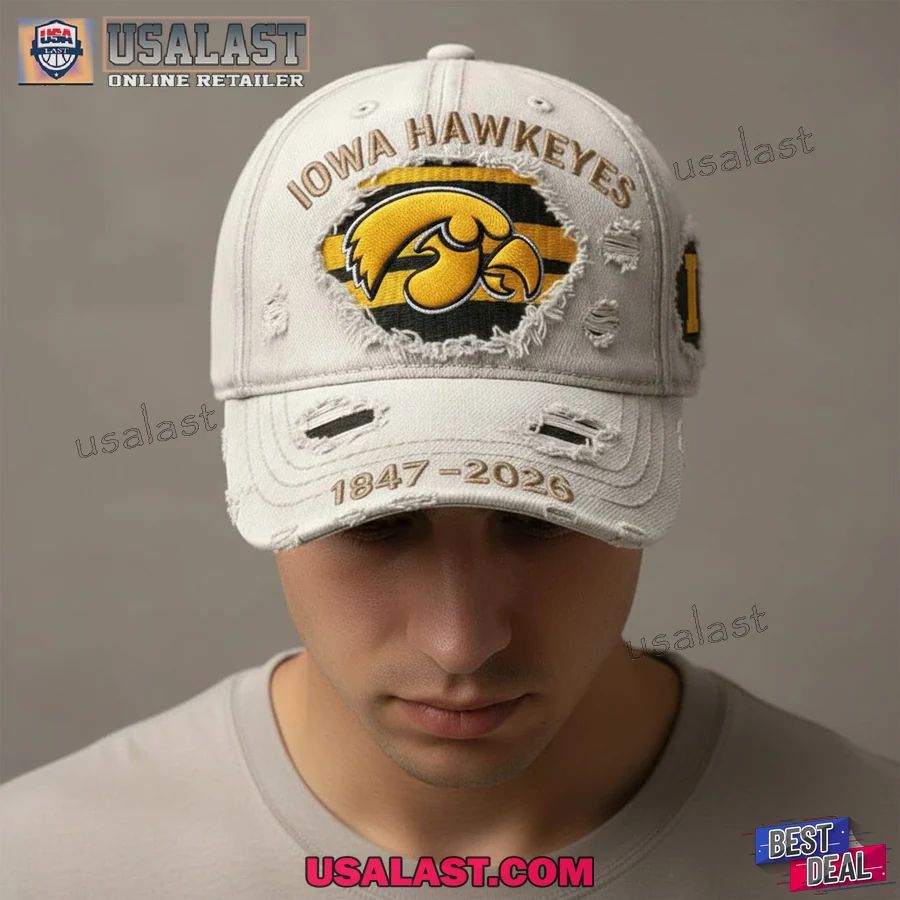 Iowa Hawkeyes 79th Anniversary 1847-2026 Baseball Cap - Adult & Kids T-Shirts, Sweatshirts & Hoodies apparel design preview 1