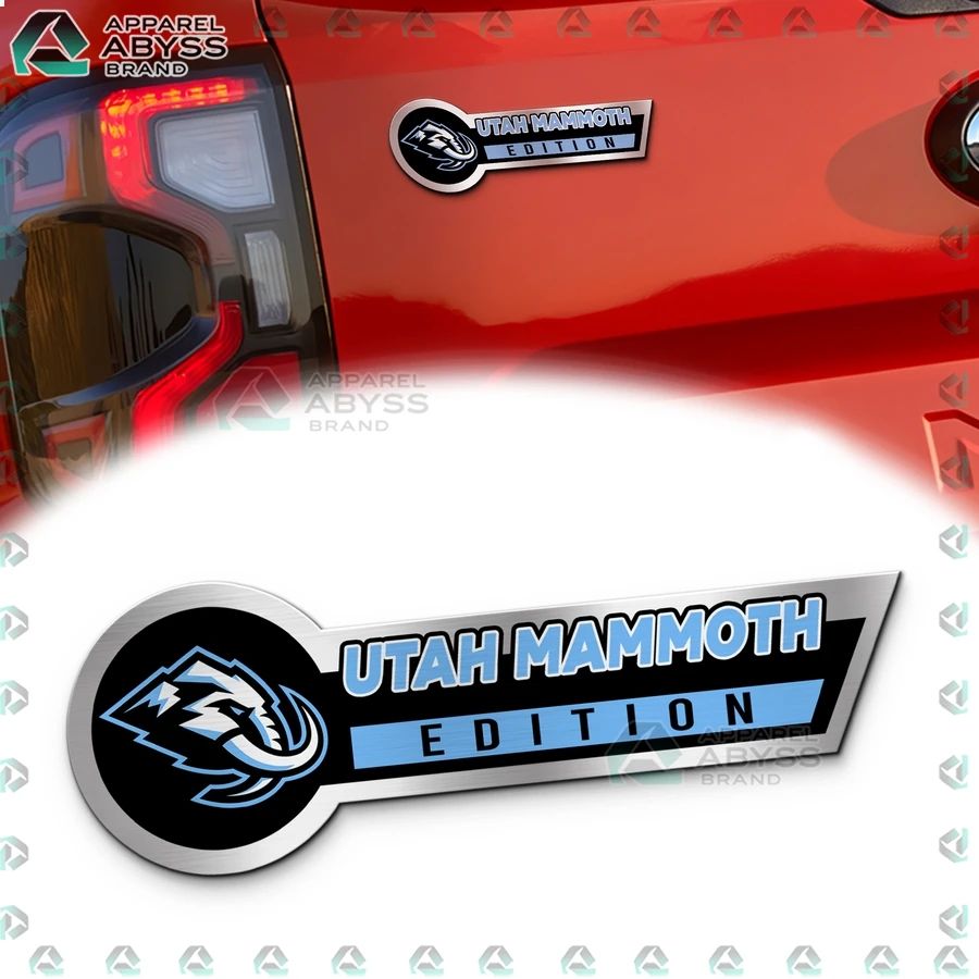 Utah Hockey Club Edition 3D Engraved Car Name Emblem - Adult & Kids T-Shirts, Sweatshirts & Hoodies apparel design preview 1