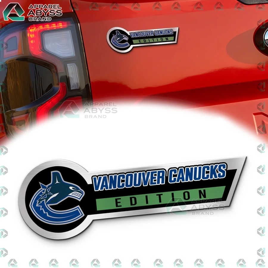Vancouver Canucks Edition 3D Engraved Car Name Emblem - Adult & Kids T-Shirts, Sweatshirts & Hoodies apparel design preview 1