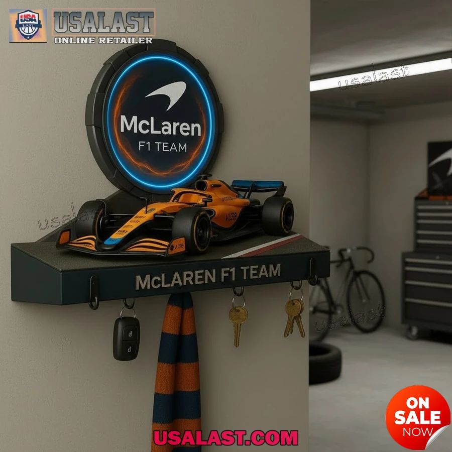 Mclaren F1 Team Custom Wall Key Holder - Adult & Kids T-Shirts, Sweatshirts & Hoodies apparel design preview 1