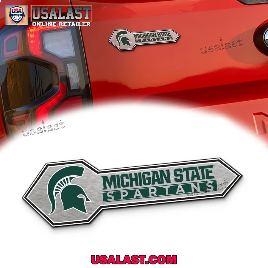 Michigan State Spartans Edition 3D Car Badge Sticker - Adult & Kids T-Shirts, Sweatshirts & Hoodies apparel design preview 1