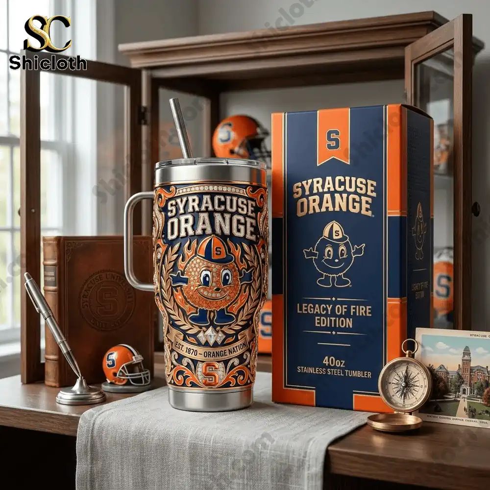 Syracuse Orange Legacy of Fire Edition 40oz Stainless - Adult & Kids T-Shirts, Sweatshirts & Hoodies apparel design preview 1