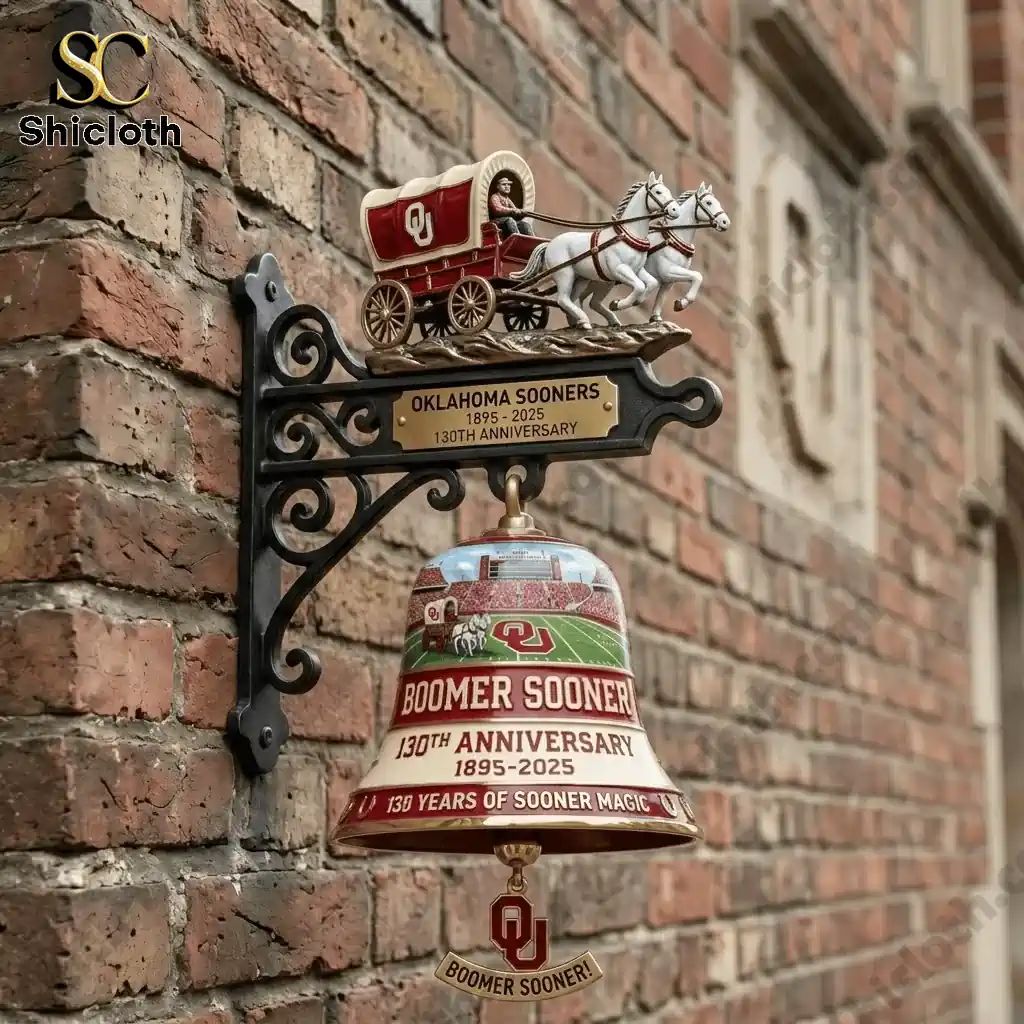 Oklahoma Sooners 130th Anniversary Commemorative Wall - Adult & Kids T-Shirts, Sweatshirts & Hoodies apparel design preview 1