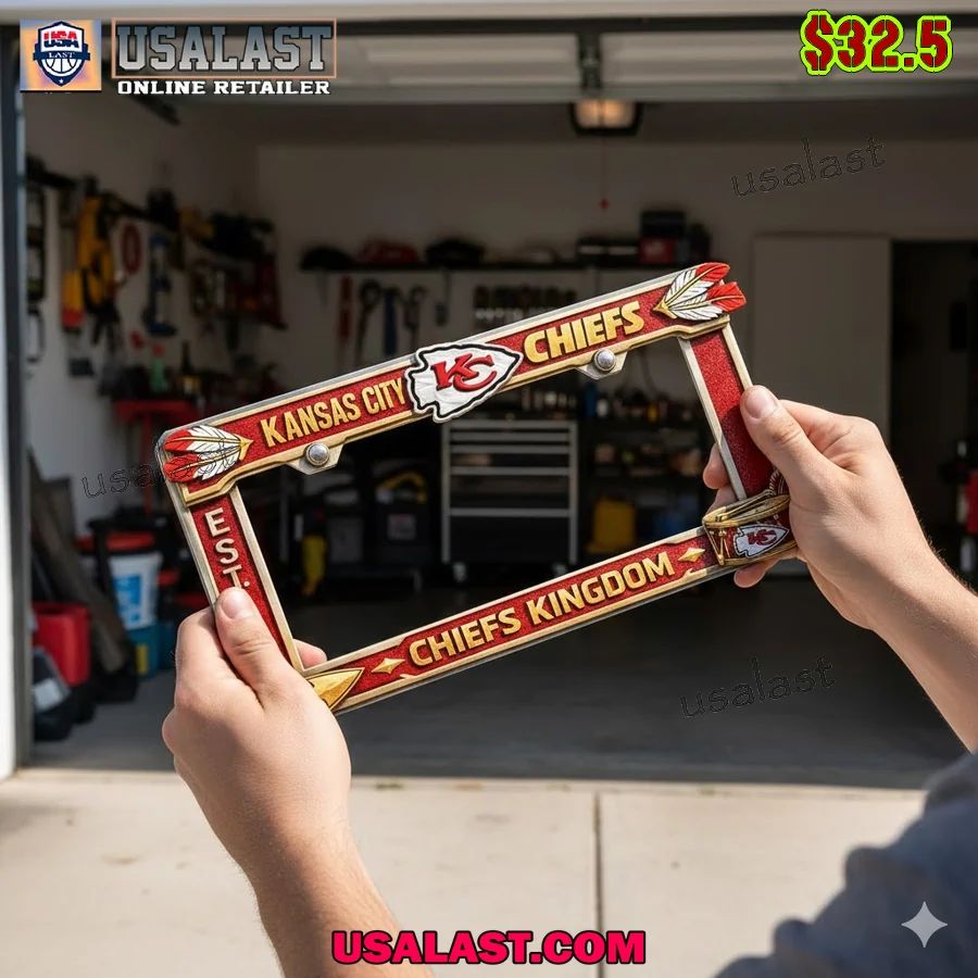 Kansas City Chiefs Limited Edition License Plate - Adult & Kids T-Shirts, Sweatshirts & Hoodies apparel design preview 1