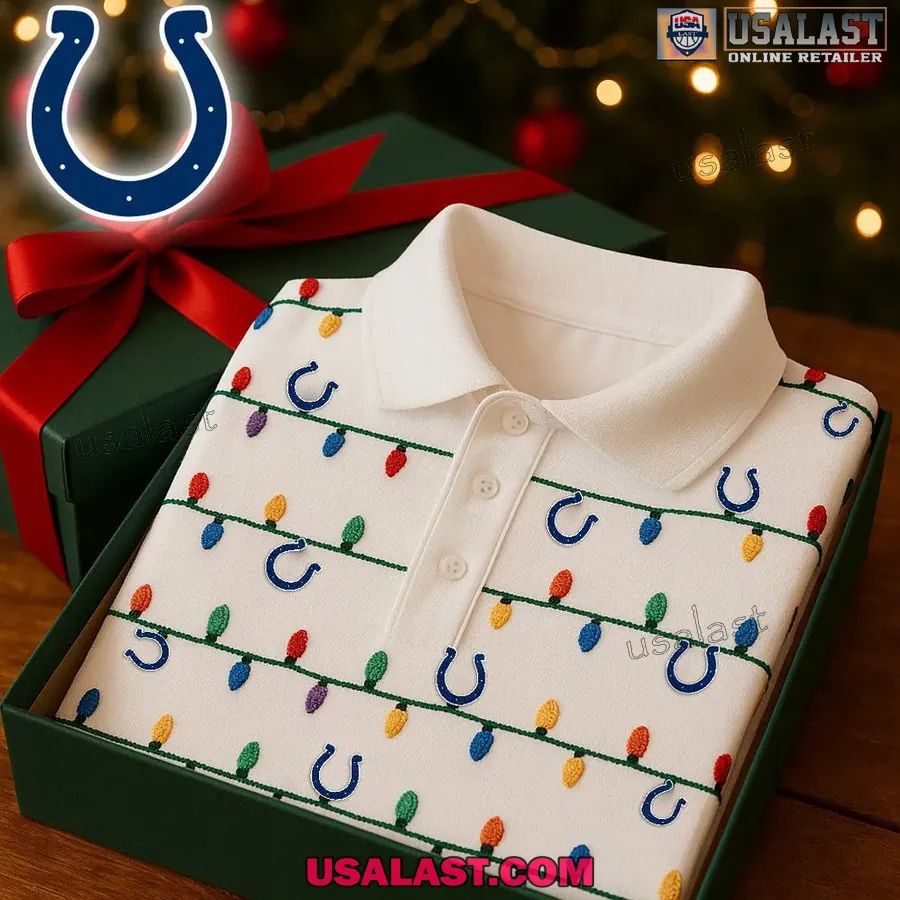 Indianapolis Colts Premium Christmas Polo - Adult & Kids T-Shirts, Sweatshirts & Hoodies apparel design preview 1