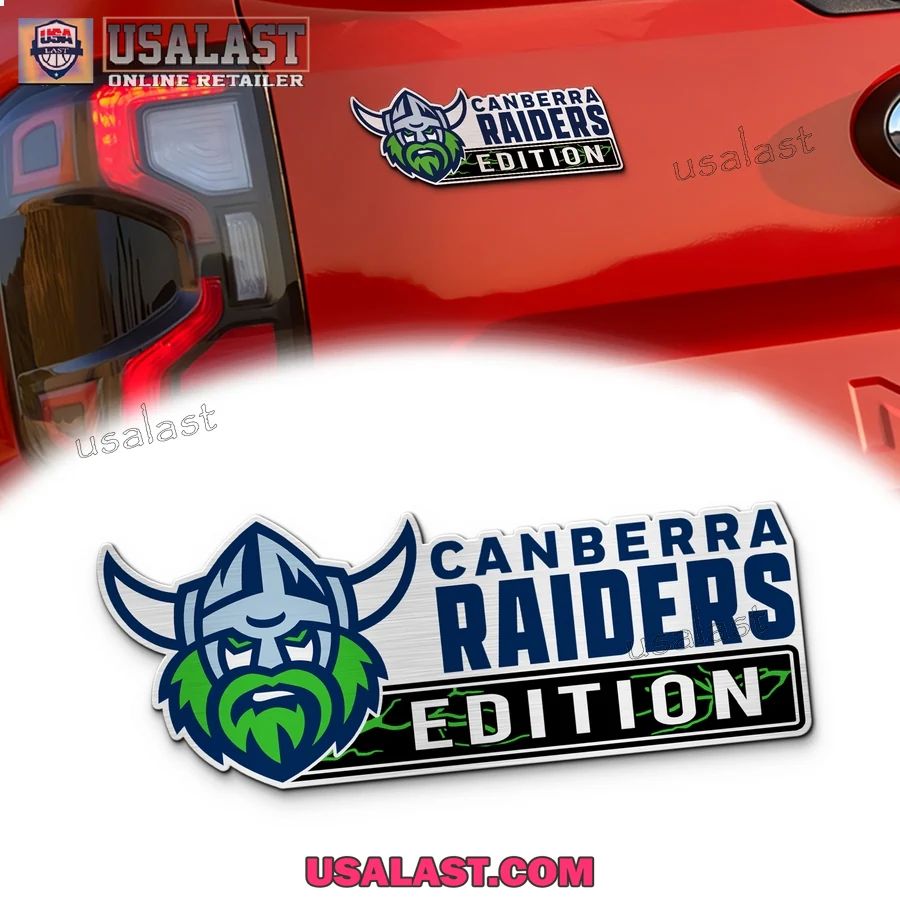 Canberra Raiders Edition Custom 3D Car Badge Sticker - Adult & Kids T-Shirts, Sweatshirts & Hoodies apparel design preview 1