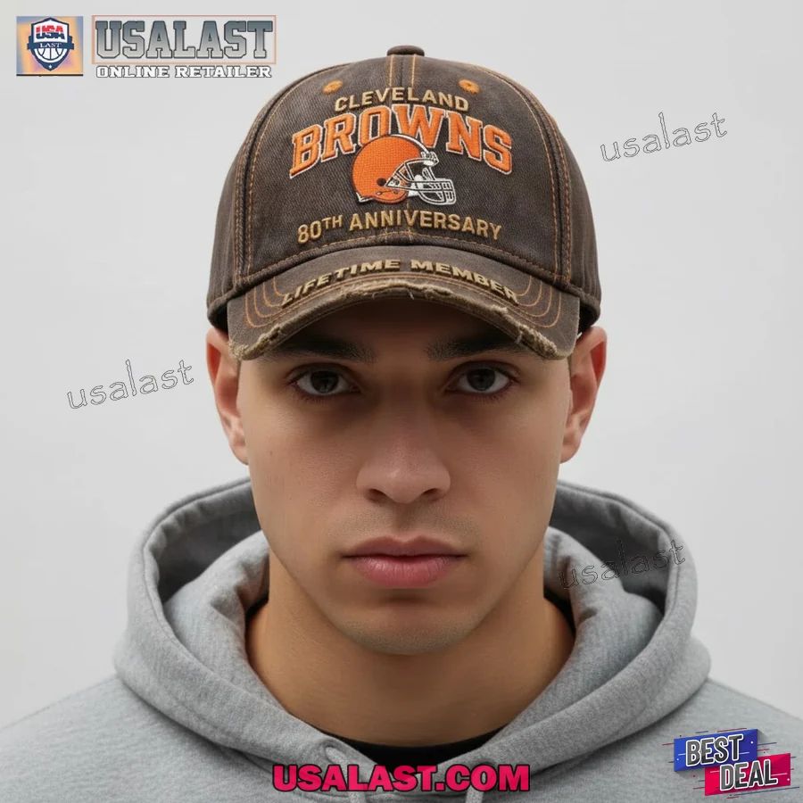 Cleveland Browns 80th Anniversary 1946-2026 Baseball - Adult & Kids T-Shirts, Sweatshirts & Hoodies apparel design preview 1