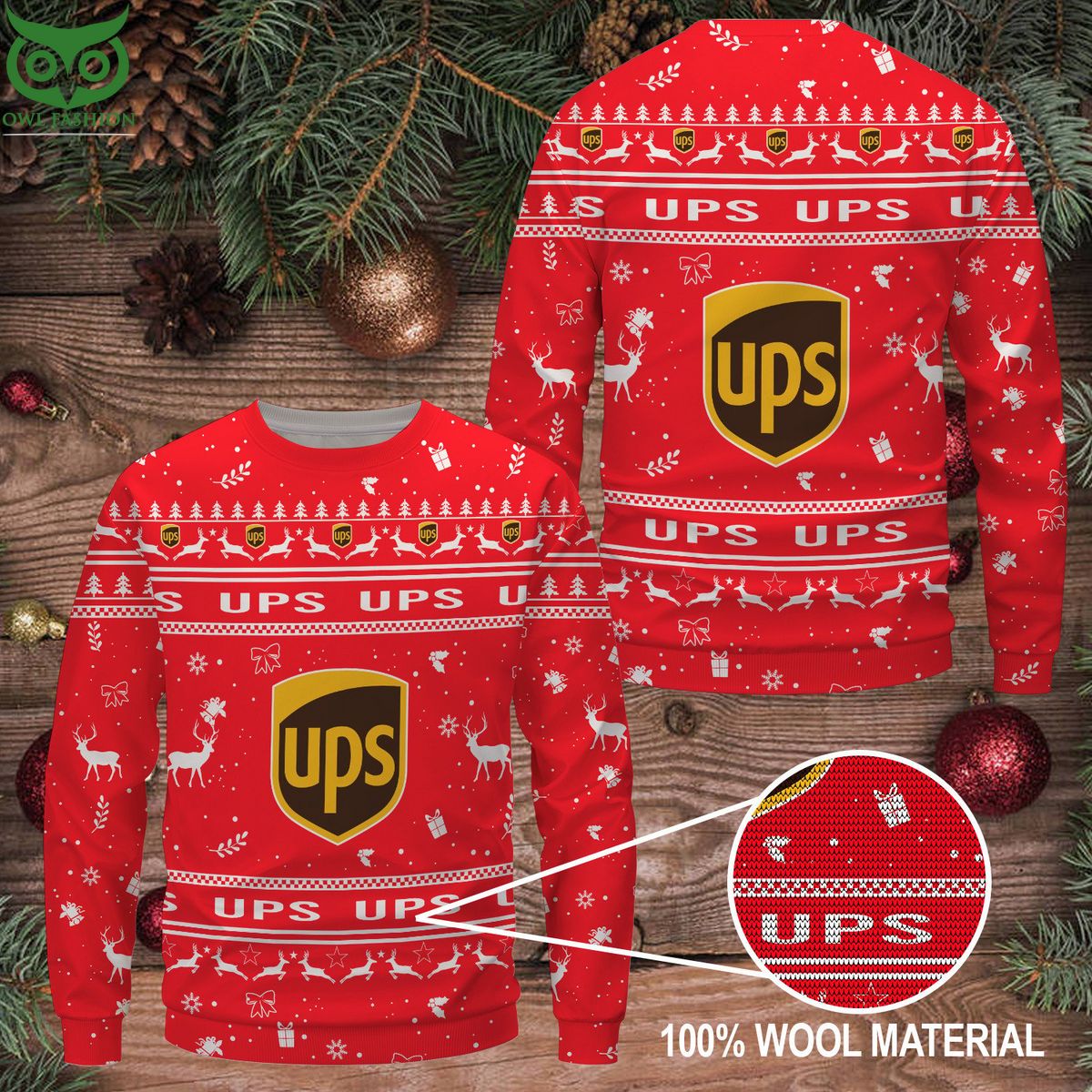 Ups Premium Ugly Christmas Sweater - Adult & Kids T-Shirts, Sweatshirts & Hoodies apparel design preview 1