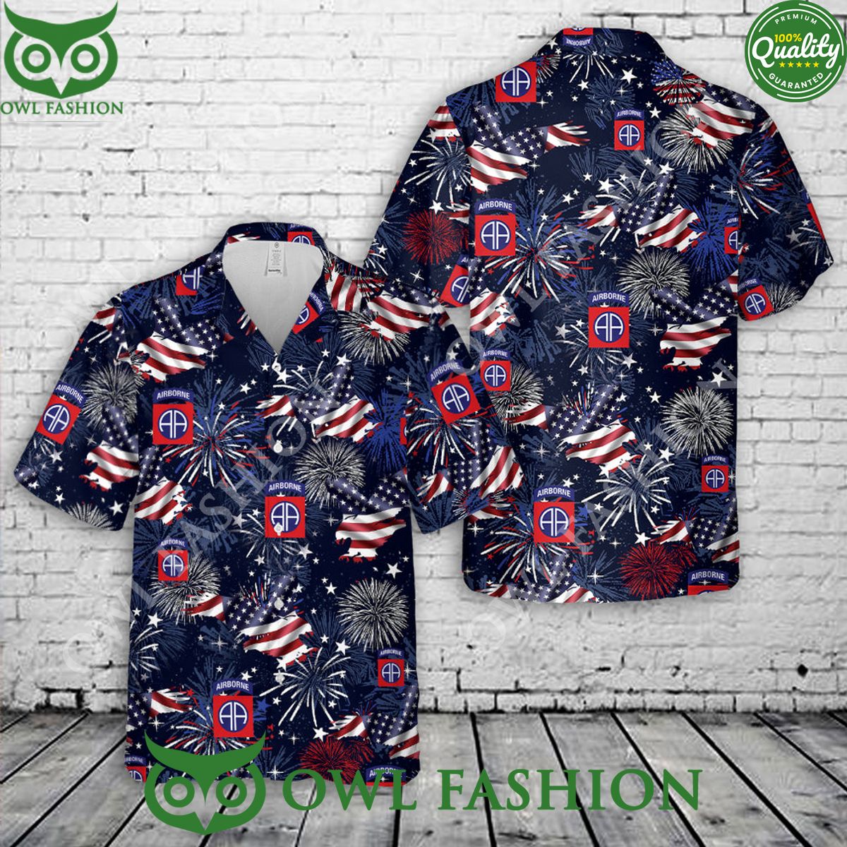 US Army 82nd Airborne Division Paratrooper 4th Of - Adult & Kids T-Shirts, Sweatshirts & Hoodies apparel design preview 1