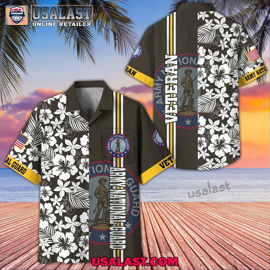 US Army National Guard Veterans Memorial Day Hawaiian - Adult & Kids T-Shirts, Sweatshirts & Hoodies apparel design preview 1
