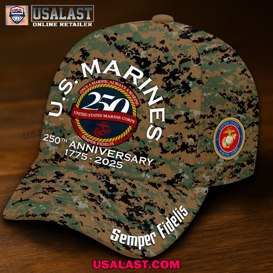 US Marine Corps Camo Green Classic Cap - Adult & Kids T-Shirts, Sweatshirts & Hoodies apparel design preview 1