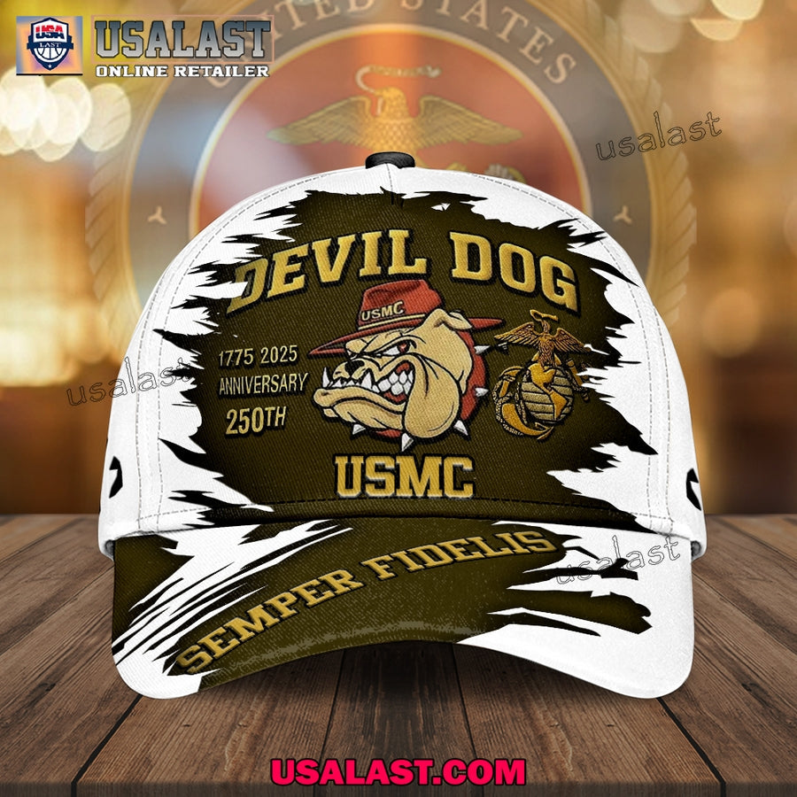 US Marine Corps Devil Dog 250th Annivesary Classic - Adult & Kids T-Shirts, Sweatshirts & Hoodies apparel design preview 1