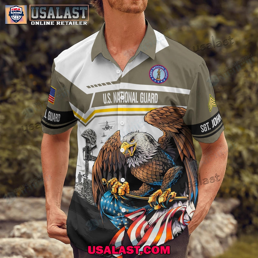 US National Guard Veterans Hawaiian Polo And - Adult & Kids T-Shirts, Sweatshirts & Hoodies apparel design preview 1