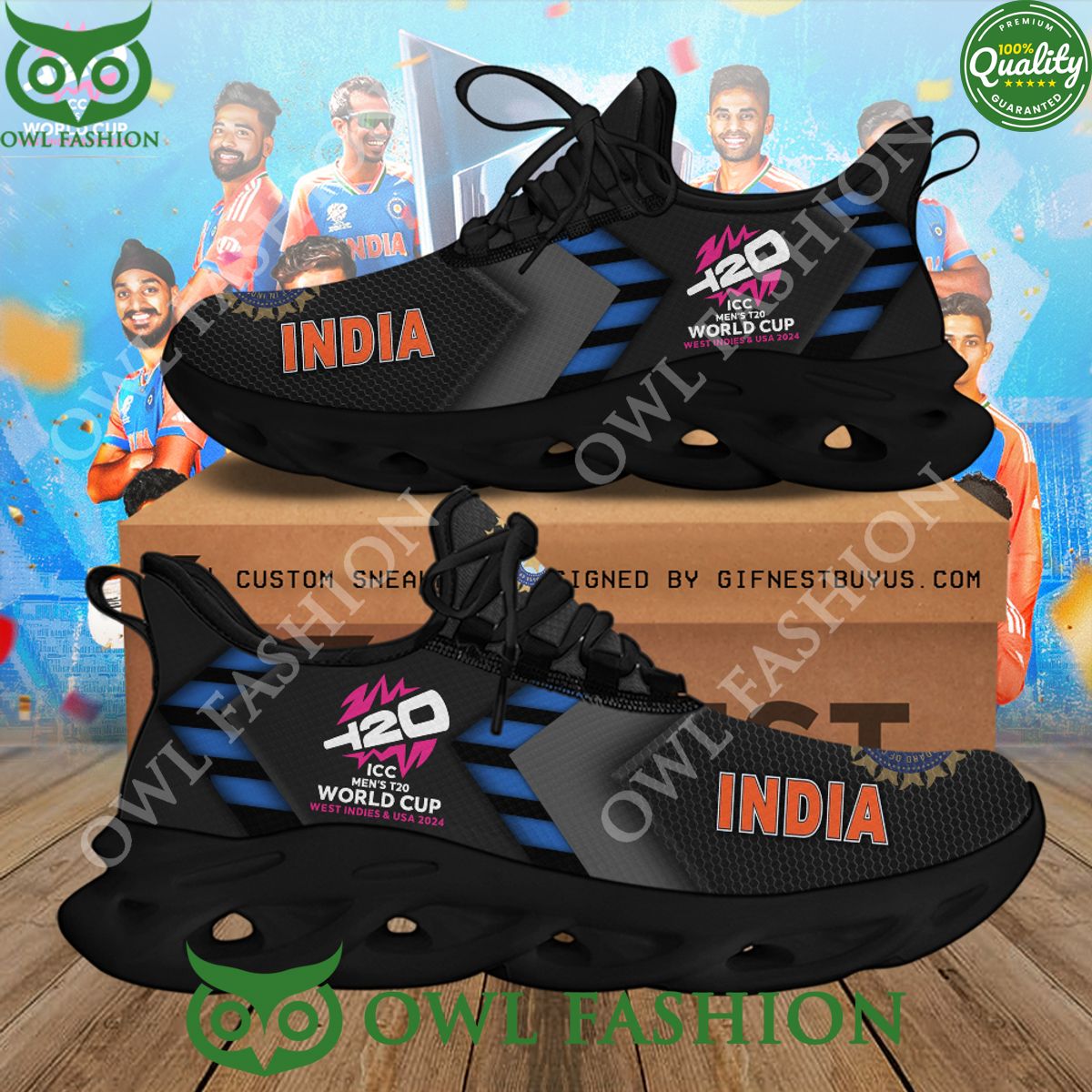 USA India x ICC mens T20 World Cup 2024 Max Soul - Adult & Kids T-Shirts, Sweatshirts & Hoodies apparel design preview 1