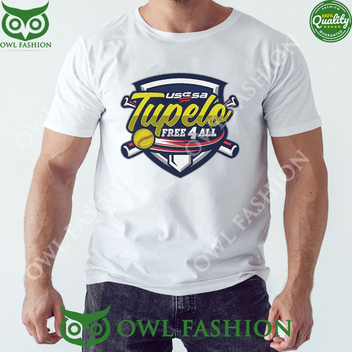 USSSA Mississippi Fast Pitch Tupelo Free 4 All 2024 - Adult & Kids T-Shirts, Sweatshirts & Hoodies apparel design preview 1