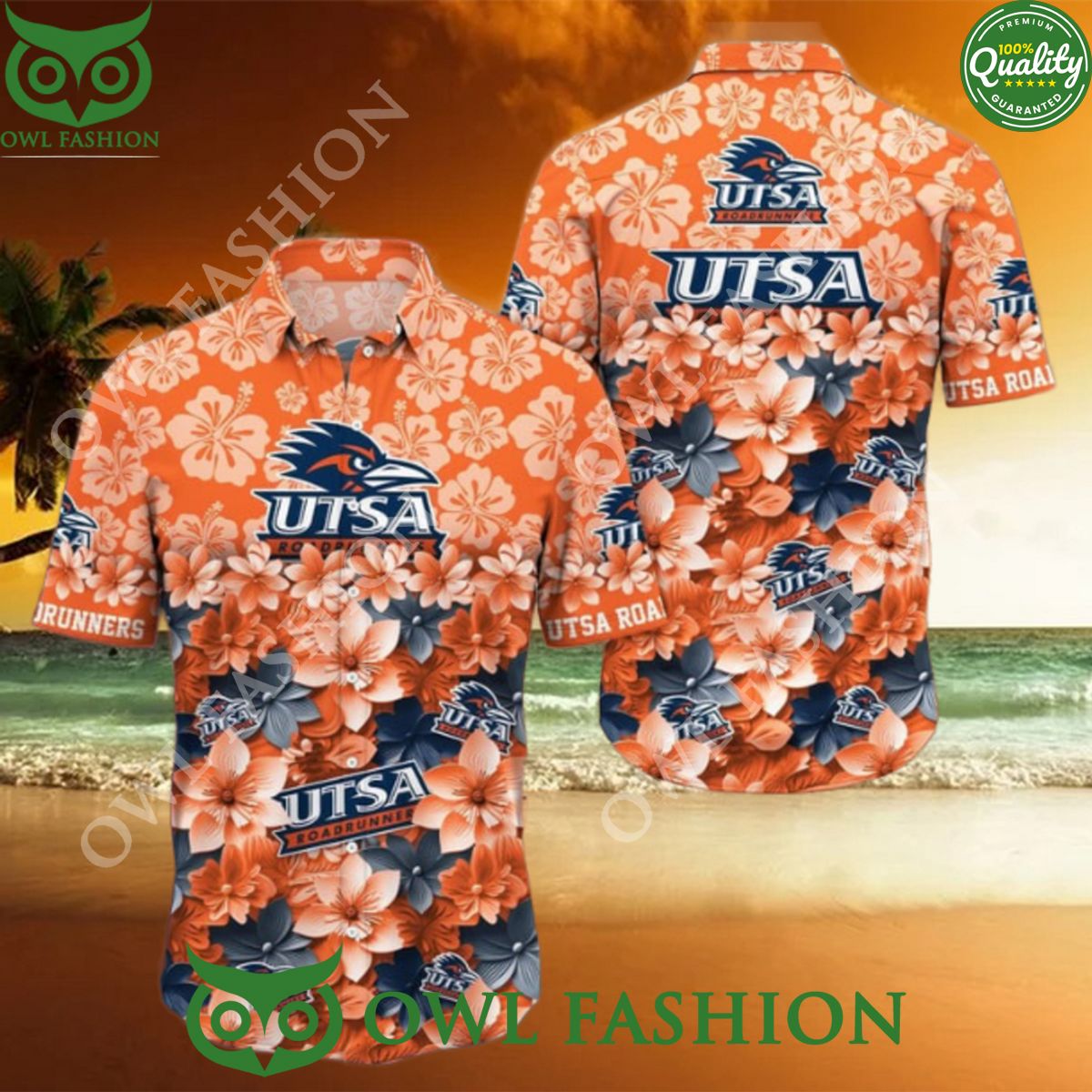 UTSA Roadrunners Champion NCAA Hawaiian Trending - Adult & Kids T-Shirts, Sweatshirts & Hoodies apparel design preview 1