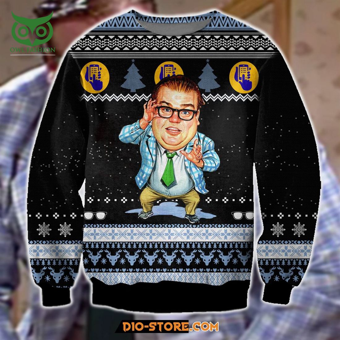 Van Down By The River 3d Print Ugly Christmas Sweater - Adult & Kids T-Shirts, Sweatshirts & Hoodies apparel design preview 1