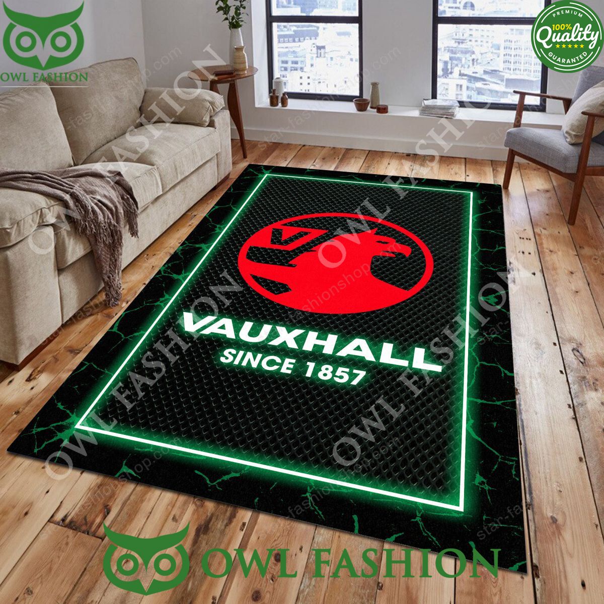 Vauxhall Luxury Car Brand Limited Lighting Rug Carpet - Adult & Kids T-Shirts, Sweatshirts & Hoodies apparel design preview 1
