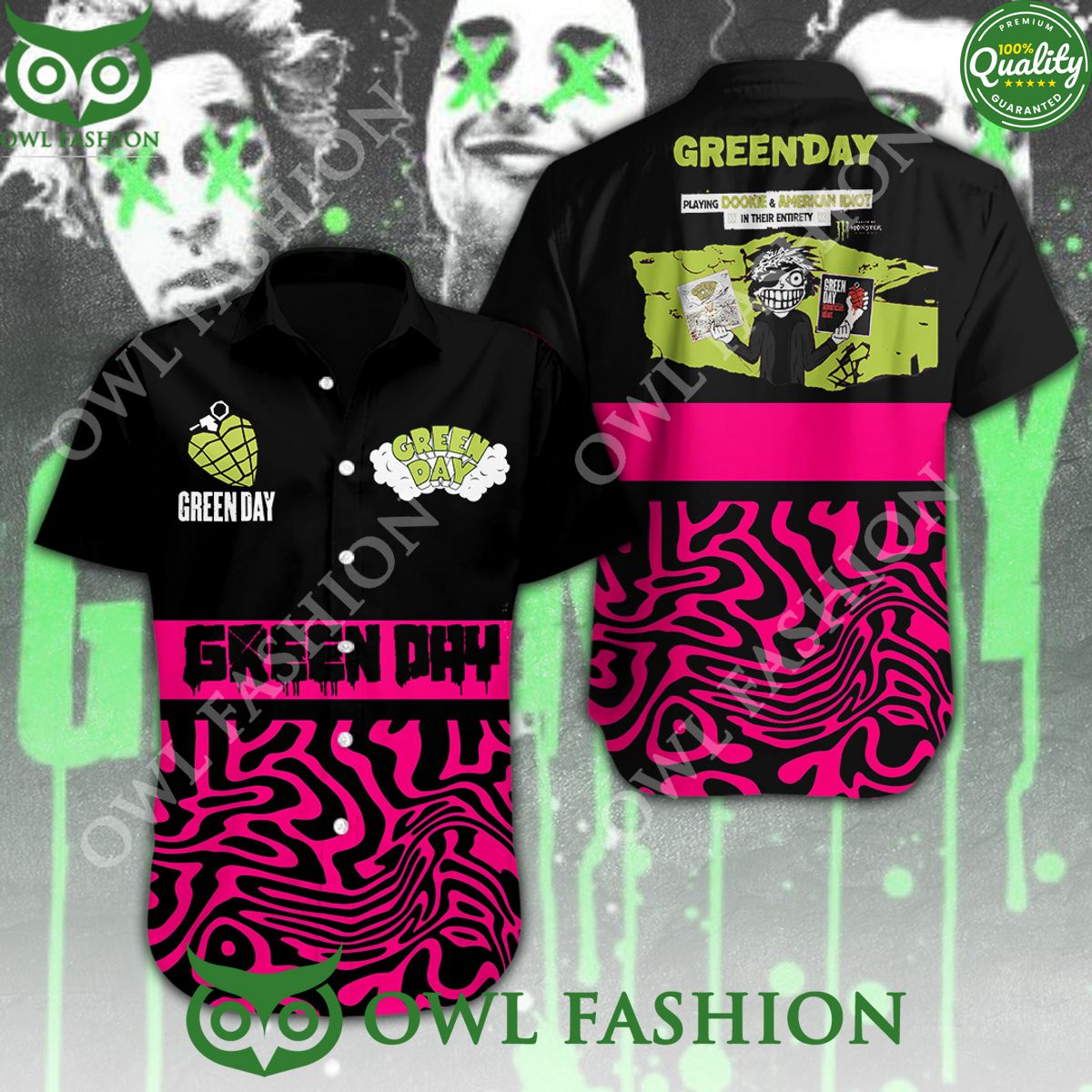 GreenDay Horror Playing with Dookie American Idiot - Adult & Kids T-Shirts, Sweatshirts & Hoodies apparel design preview 1