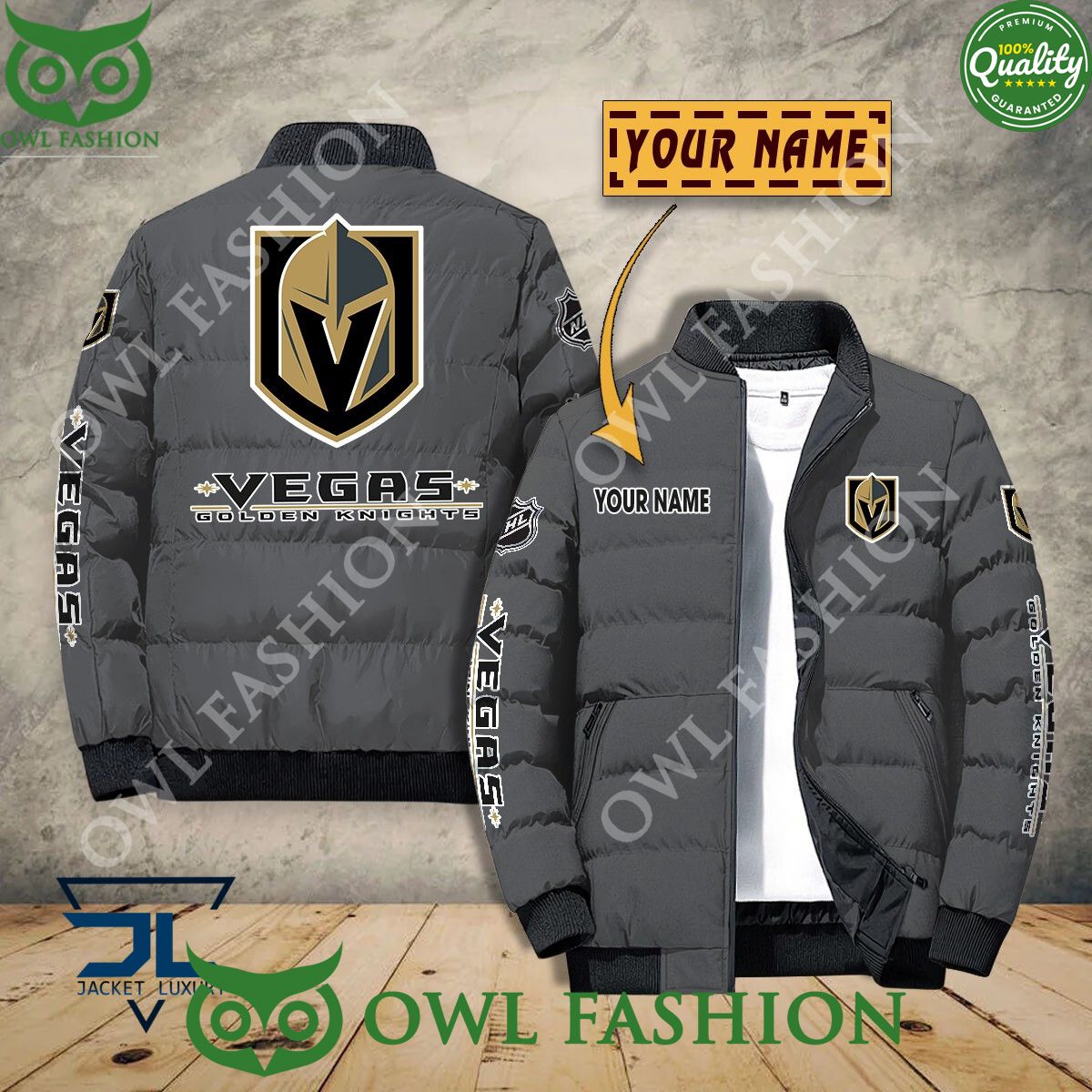 Vegas Golden Knights Custom Name NHL Ice Hockey - Adult & Kids T-Shirts, Sweatshirts & Hoodies apparel design preview 1
