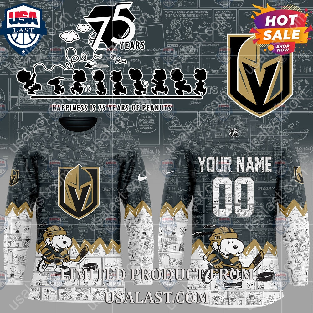 Vegas Golden Knights NHL Happiness Is 75th - Adult & Kids T-Shirts, Sweatshirts & Hoodies apparel design preview 1