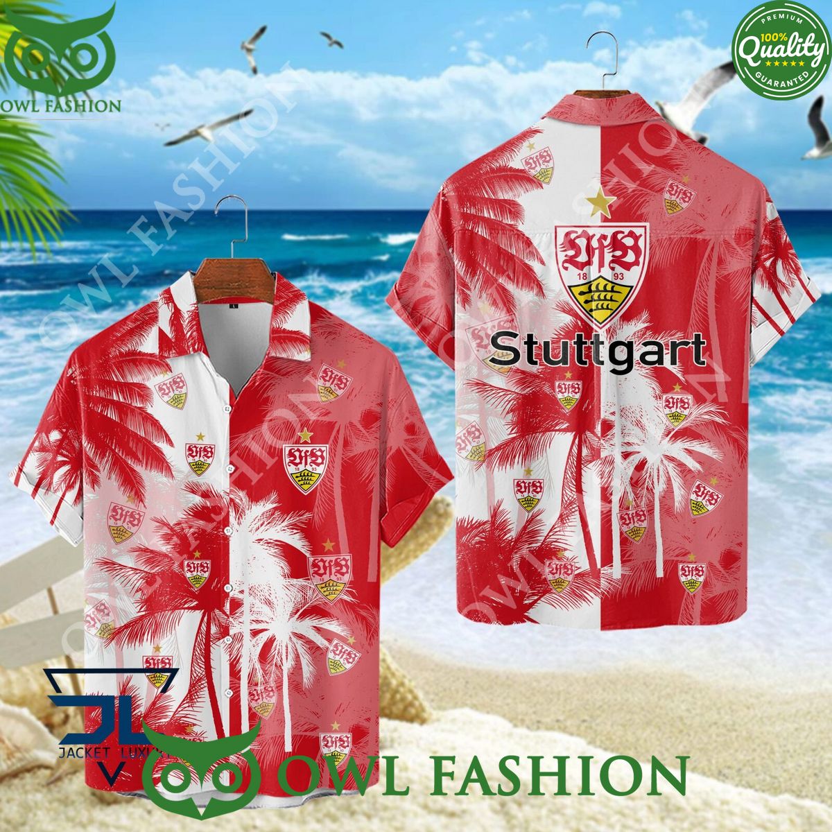 VfB Stuttgart Coconut Island Bundesliga Championship - Adult & Kids T-Shirts, Sweatshirts & Hoodies apparel design preview 1