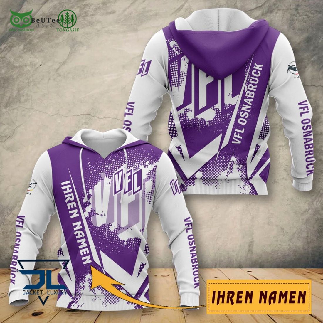 VfL Osnabruck Iheren Namen AOP 3D Full - Adult & Kids T-Shirts, Sweatshirts & Hoodies apparel design preview 1